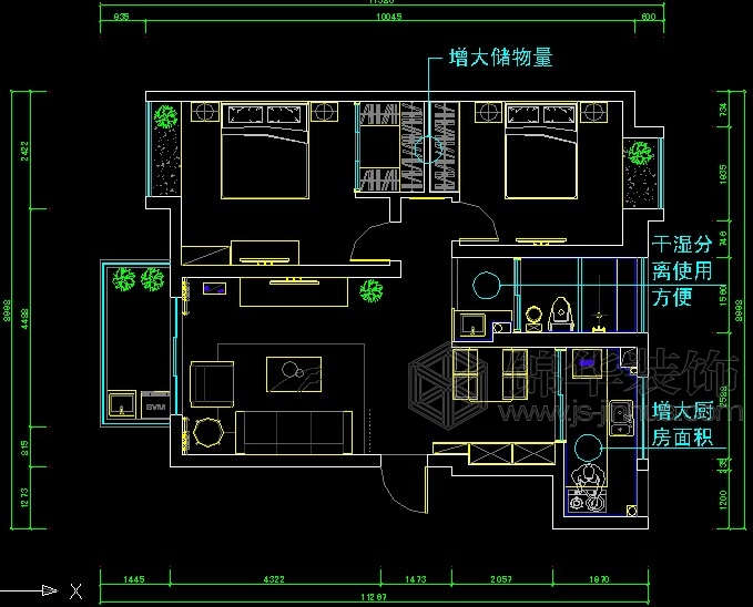 宏圖上水園89平方 戶(hù)型