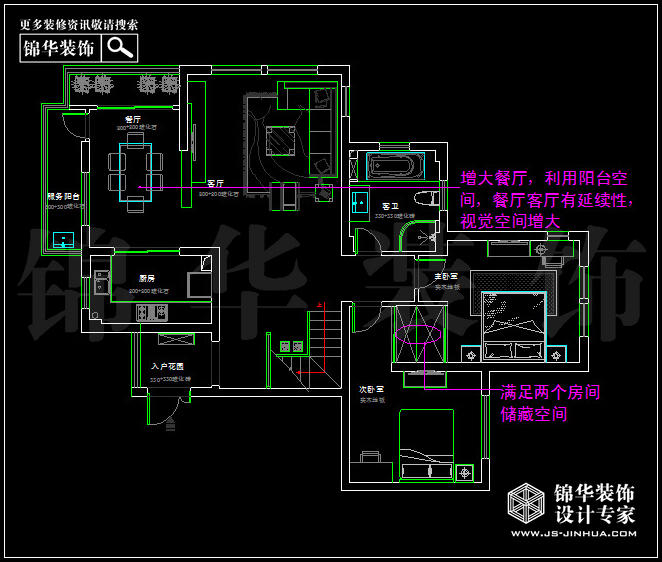 中電頤和家園160平米 戶型