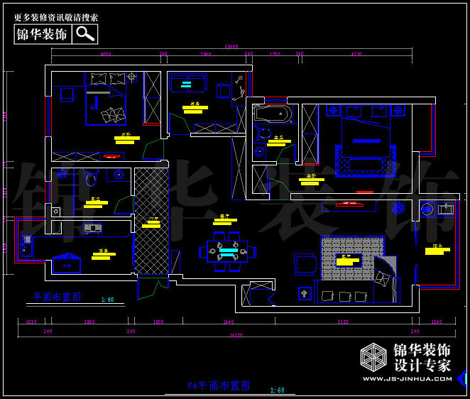 金陵尚府F4戶型136平方 戶型